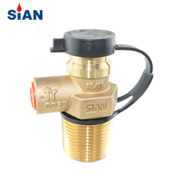 Válvula de cilindro de gas LPG de cierre automático marca SiAN PV02-D22 con certificación PI