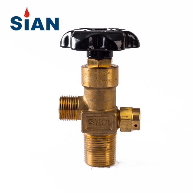 Tipo de conexión axial CO2 Válvula de gas industrial de seguridad